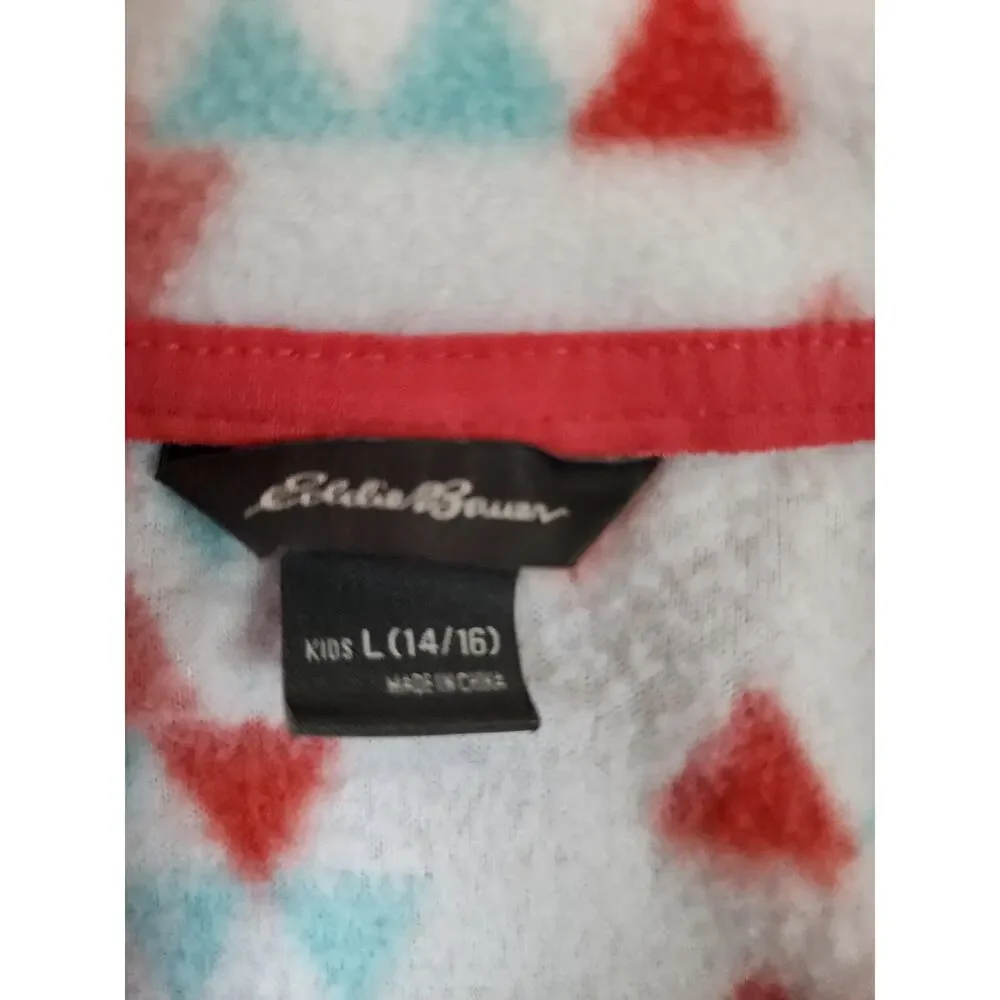 Eddie Bauer Youth Girl's Quest Fleece 1/4 Zip Pullover Size Large 14-16